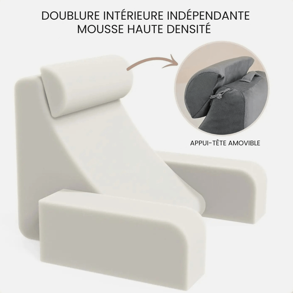 Coussin de lecture avec soutien cervical
