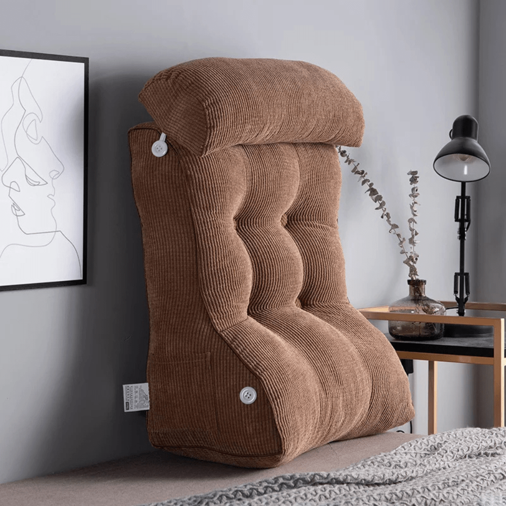 Coussin de lecture pour lit rectangulaire