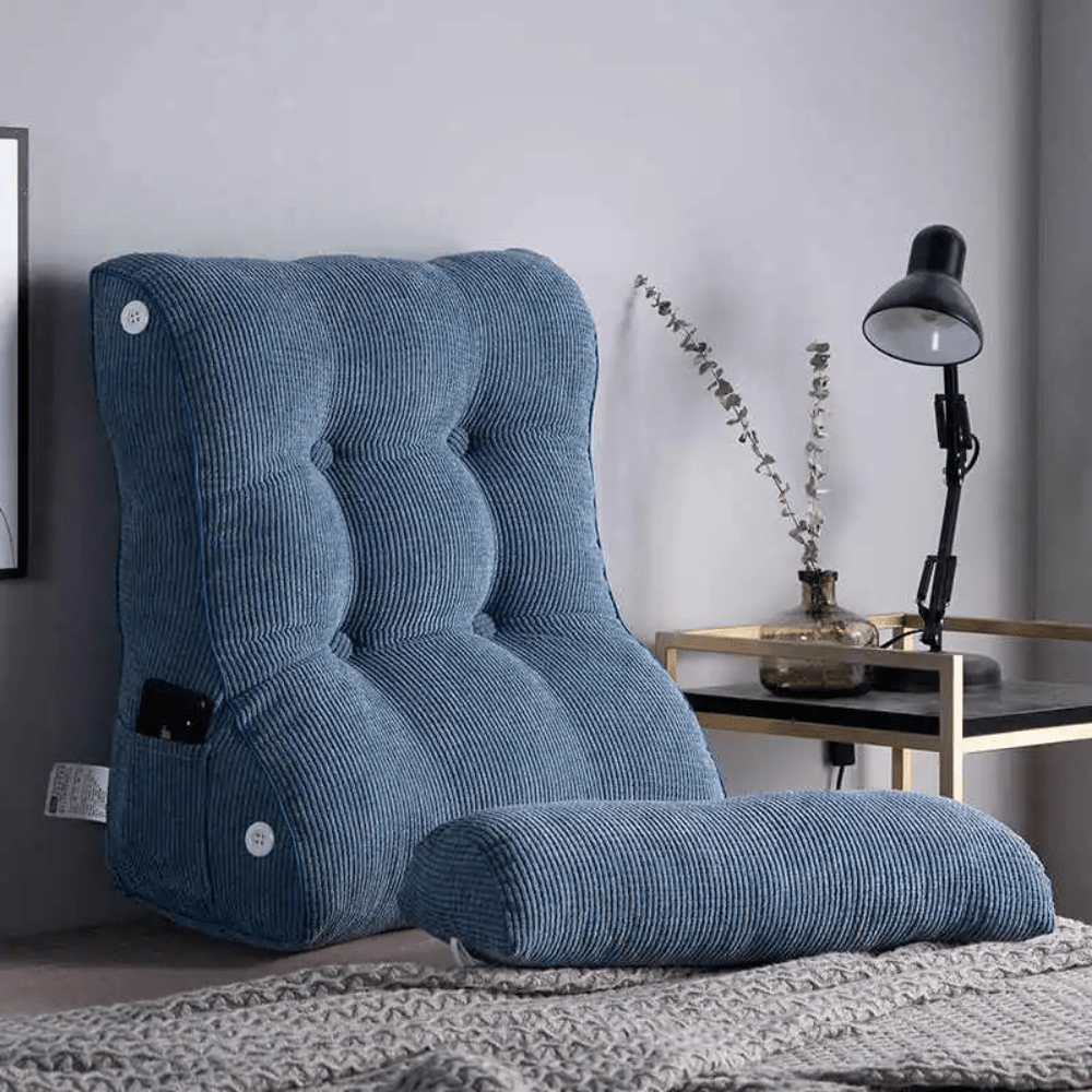 Coussin de lecture pour lit rectangulaire