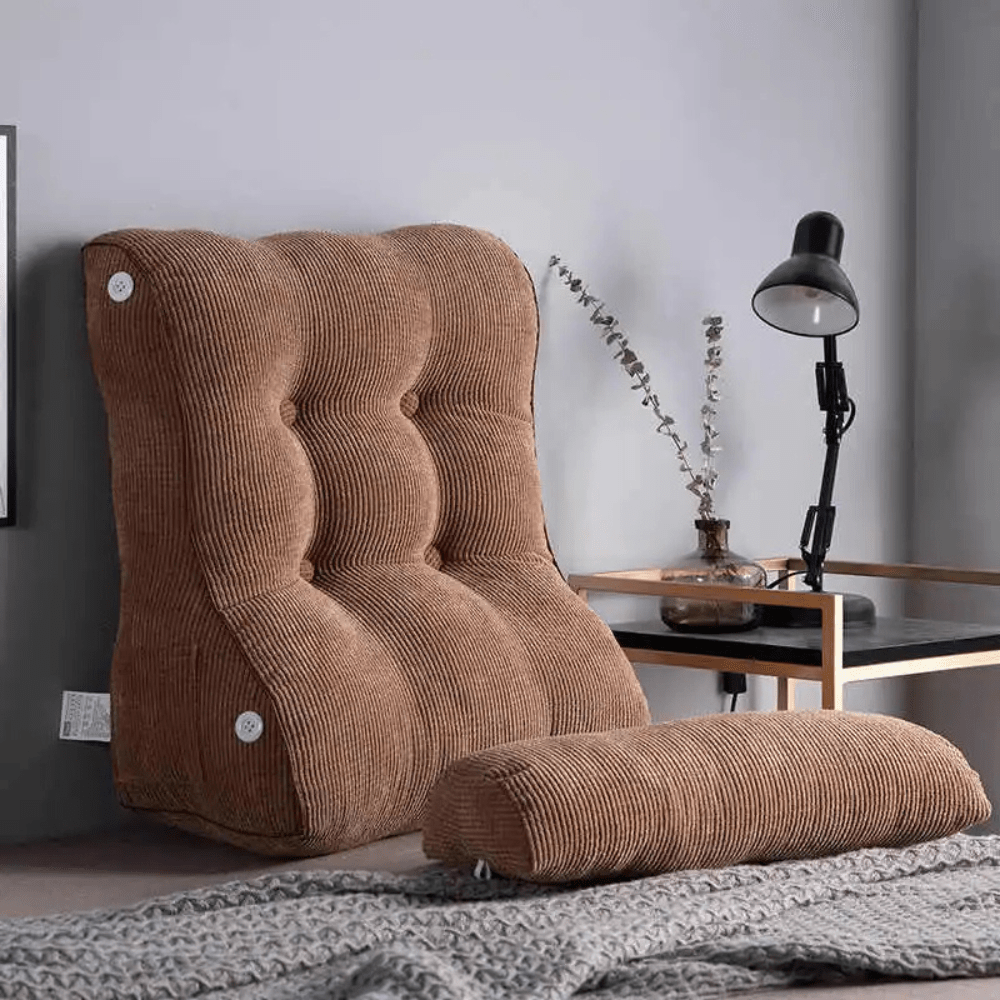 Coussin de lecture pour lit rectangulaire