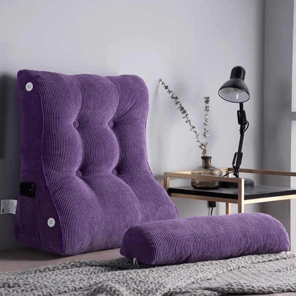 Coussin de lecture pour lit rectangulaire