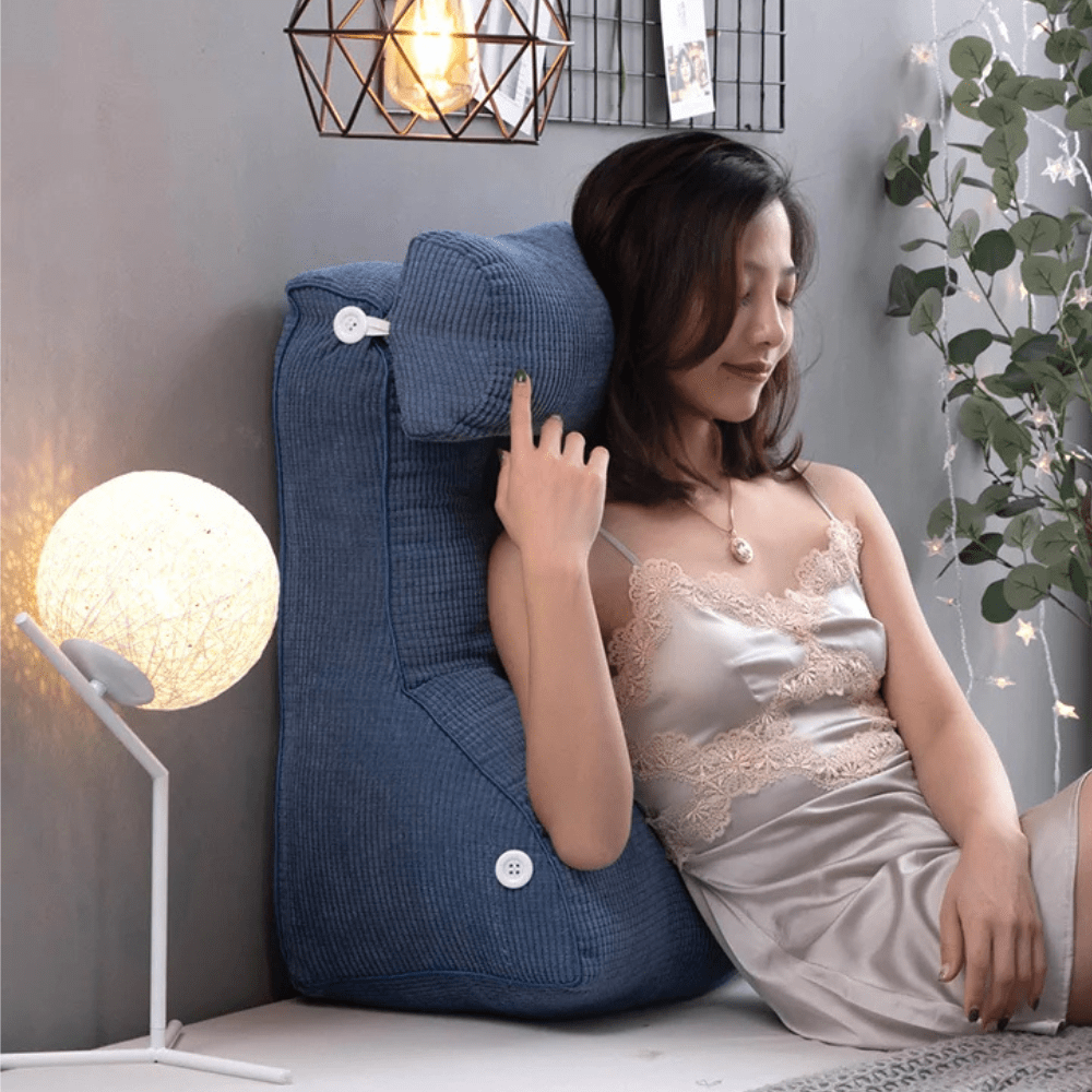 Coussin de lecture pour lit rectangulaire