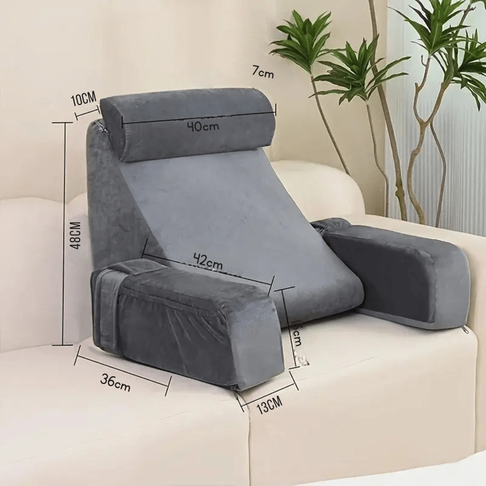 Coussin de lecture avec soutien cervical