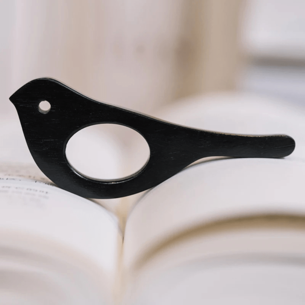 Bague de lecture en bois | Oiseau | Paradis du lecteur Oiseau