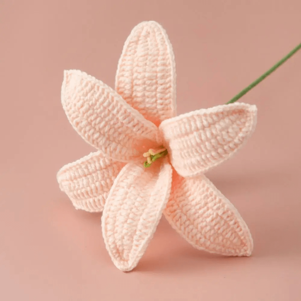 Marque-page au crochet | Tulipe | Paradis du lecteur Beige