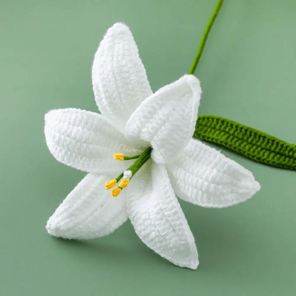 Marque-page au crochet | Tulipe | Paradis du lecteur Blanc