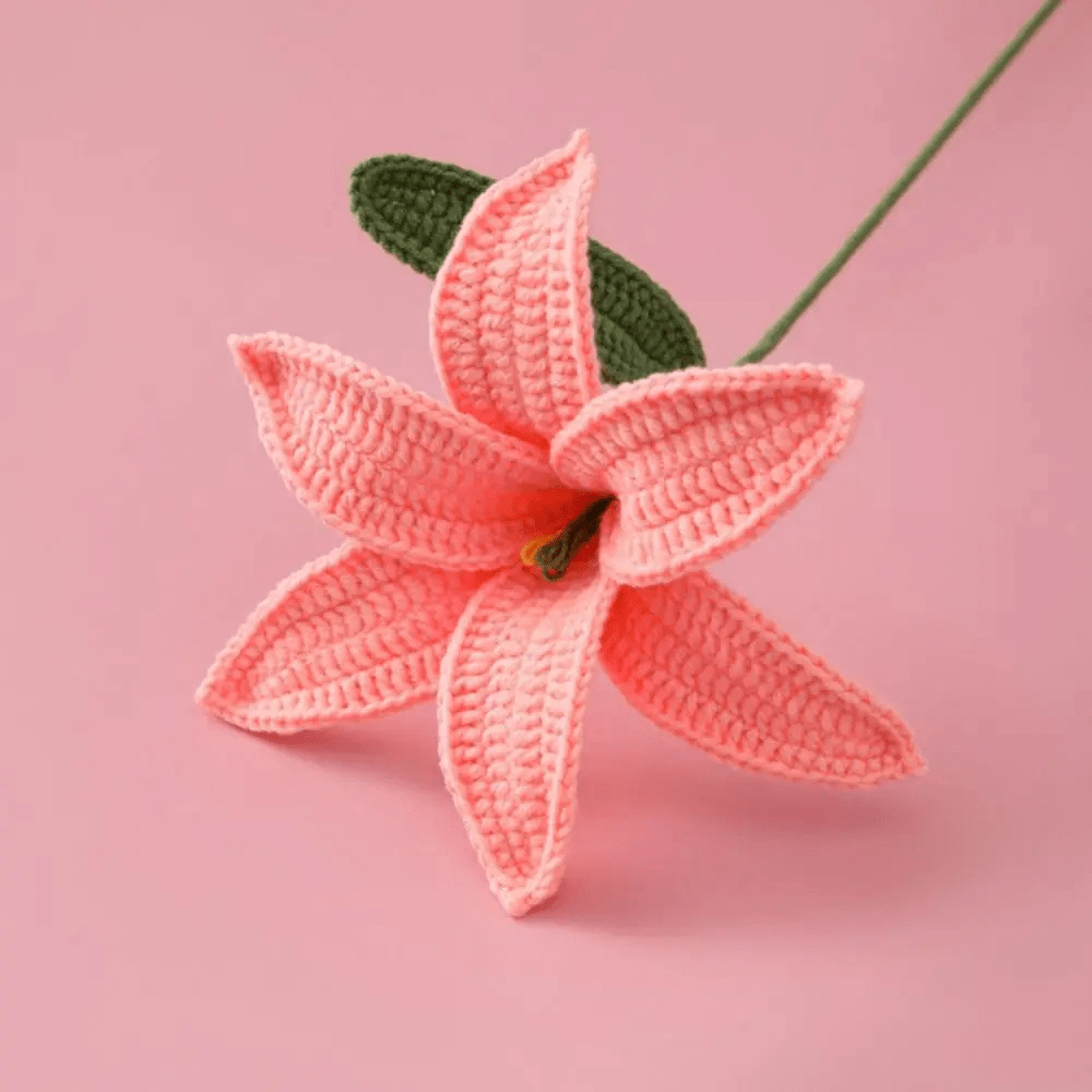 Marque-page au crochet | Tulipe | Paradis du lecteur Rose 2