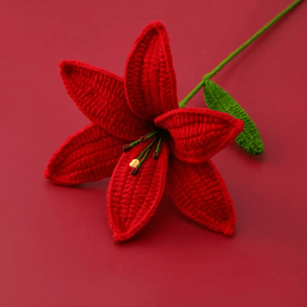 Marque-page au crochet | Tulipe | Paradis du lecteur Rouge