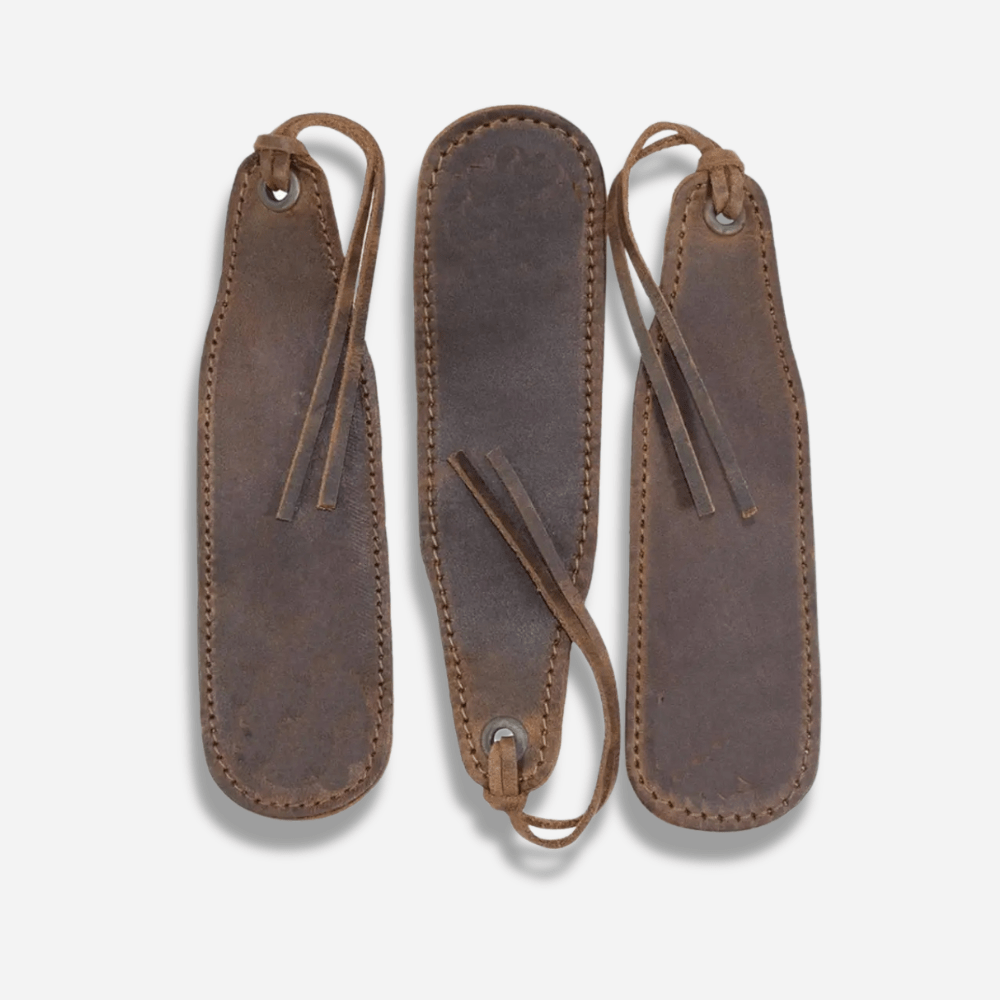 Marque-page en cuir | Rétro | Paradis du lecteur Marron