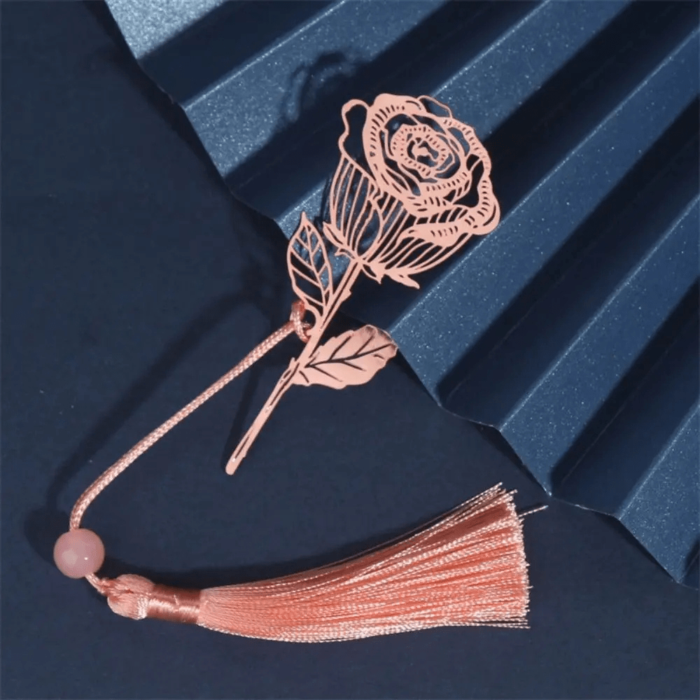 Marque-page en métal | Rose | Paradis du lecteur Rose Gold