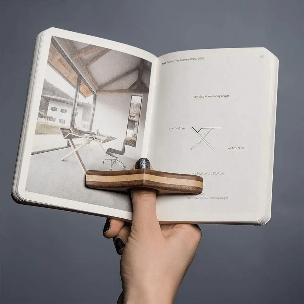 Paradis du lecteur - Bague de lecture en bois design