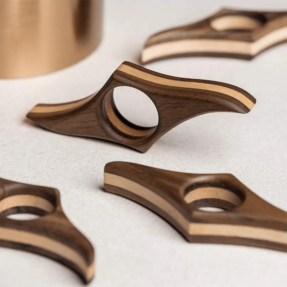 Paradis du lecteur - Bague de lecture en bois design