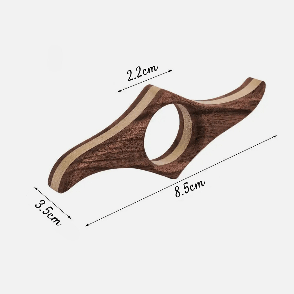 Paradis du lecteur - Bague de lecture en bois design M
