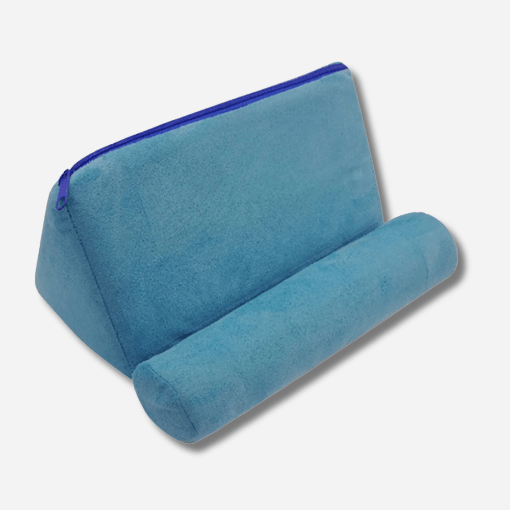 Paradis du lecteur ® - Coussin porte livre Bleu