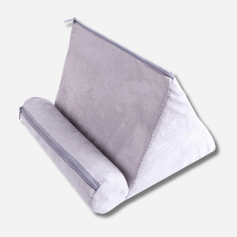 Paradis du lecteur ® - Coussin porte livre Gris