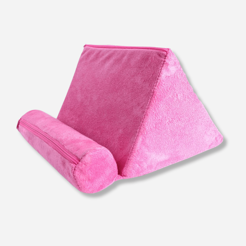 Paradis du lecteur ® - Coussin porte livre Rose