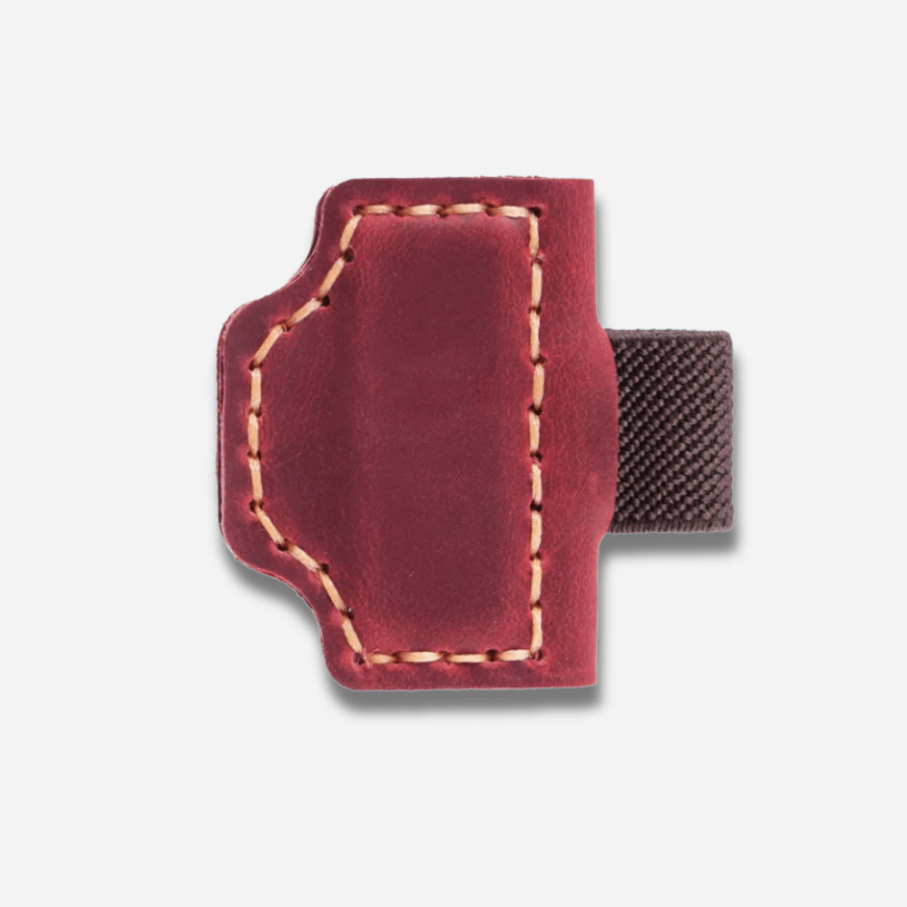 Paradis du lecteur - Marque-page en cuir | Charme magnétique Rouge