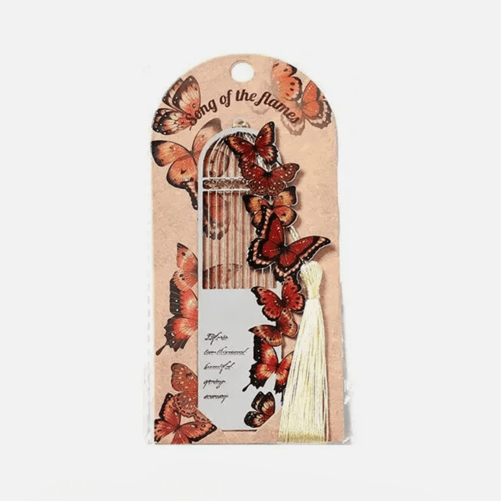 Paradis du lecteur - Marque-page en métal | Nuée de papillon 3
