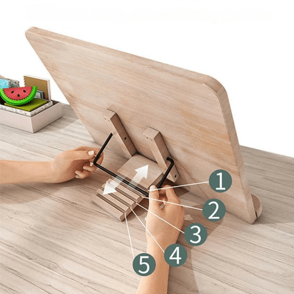 Paradis du lecteur ® - Porte livre en bois polyvalent Bois de pin