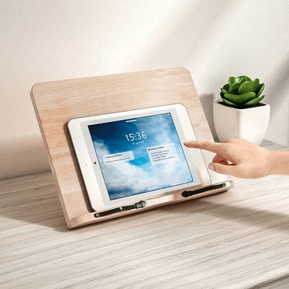 Paradis du lecteur ® - Porte livre en bois polyvalent Bois de pin