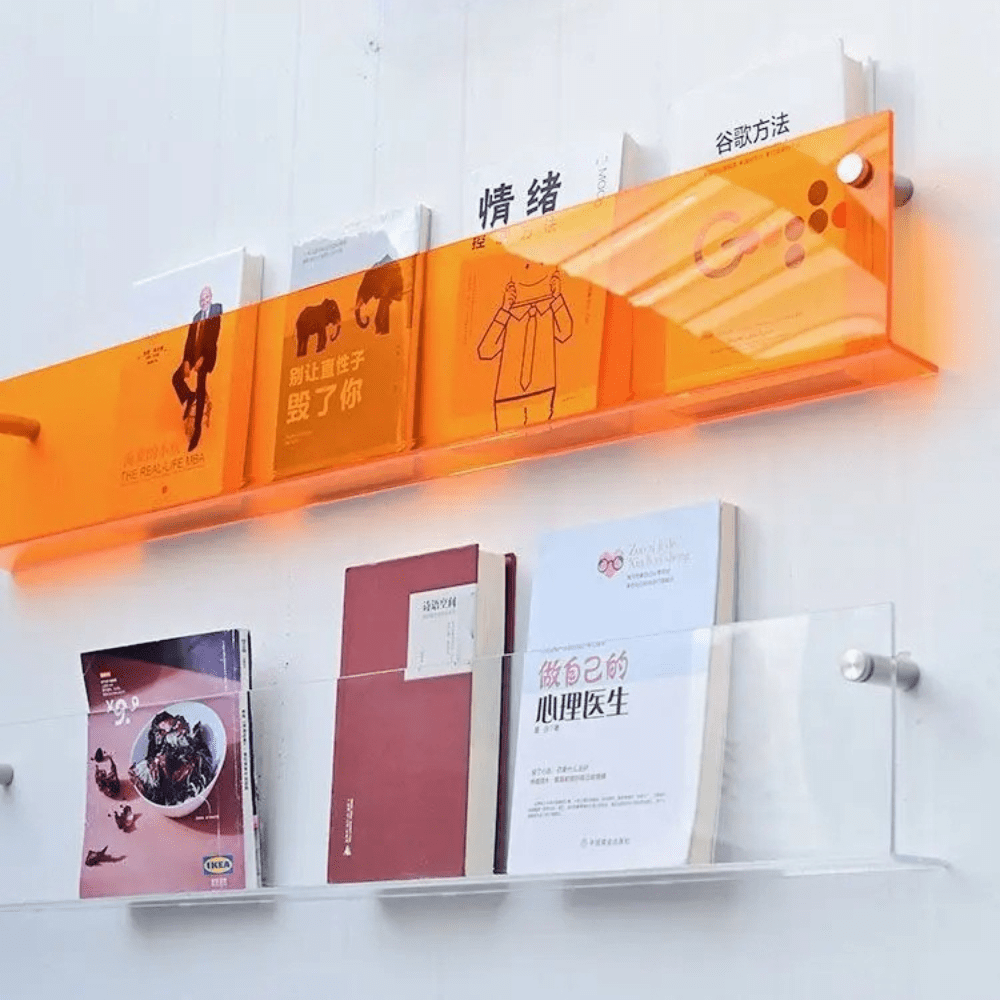 Paradis du lecteur ® - Porte livre mural transparent 50cm