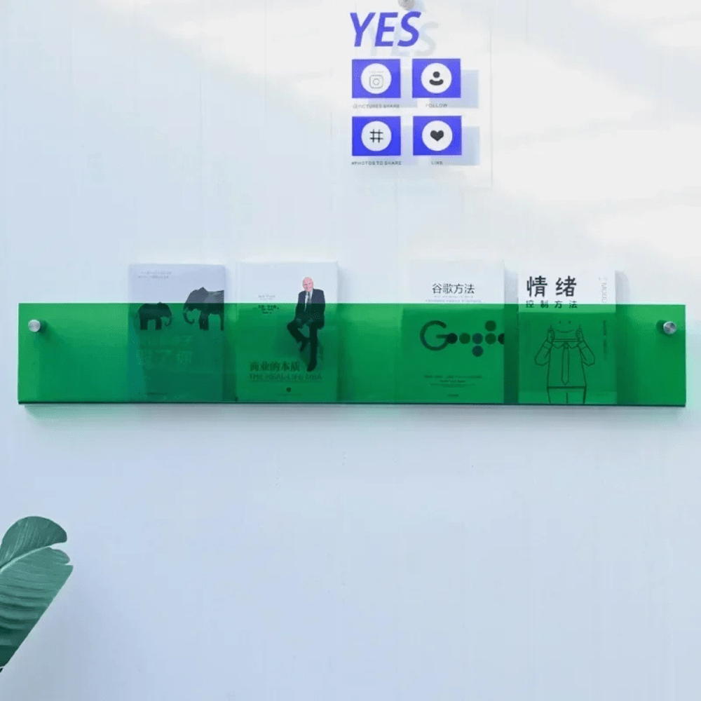 Paradis du lecteur ® - Porte livre mural transparent 50cm