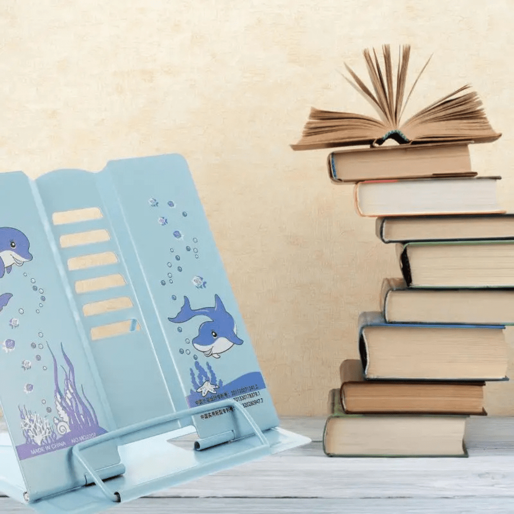 Paradis du lecteur ® - Porte livre pour enfant Bleu