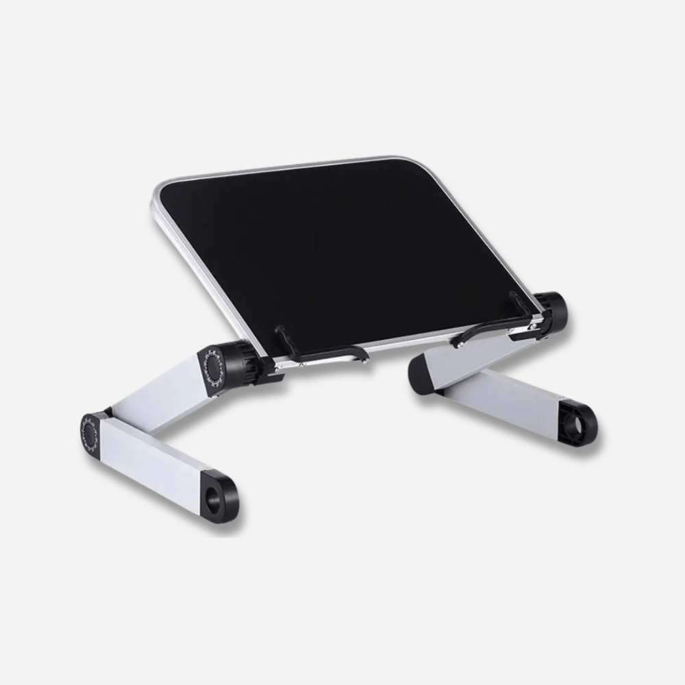 Paradis du lecteur - Porte livre sur pied pliable et rotatif Noir