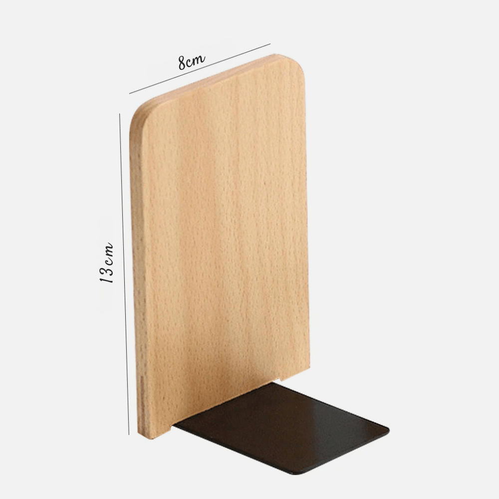 Paradis du lecteur - Serre-livre en bois | Hêtre raffiné Carré
