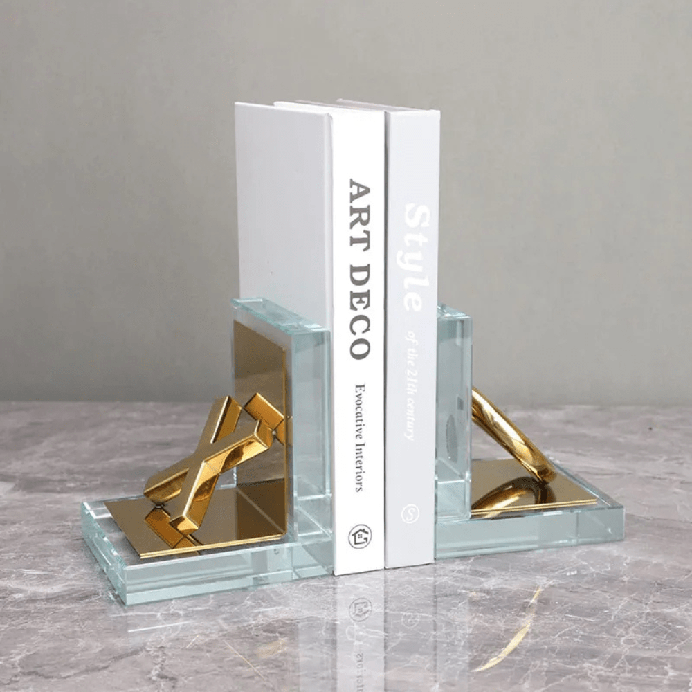 Paradis du lecteur - Serre-livre en cristal | XO Or