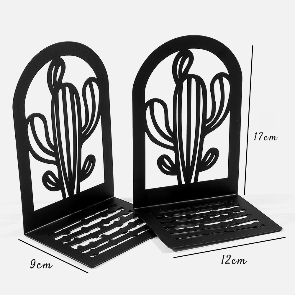 Paradis du lecteur - Serre-livre en métal | Cactus Noir