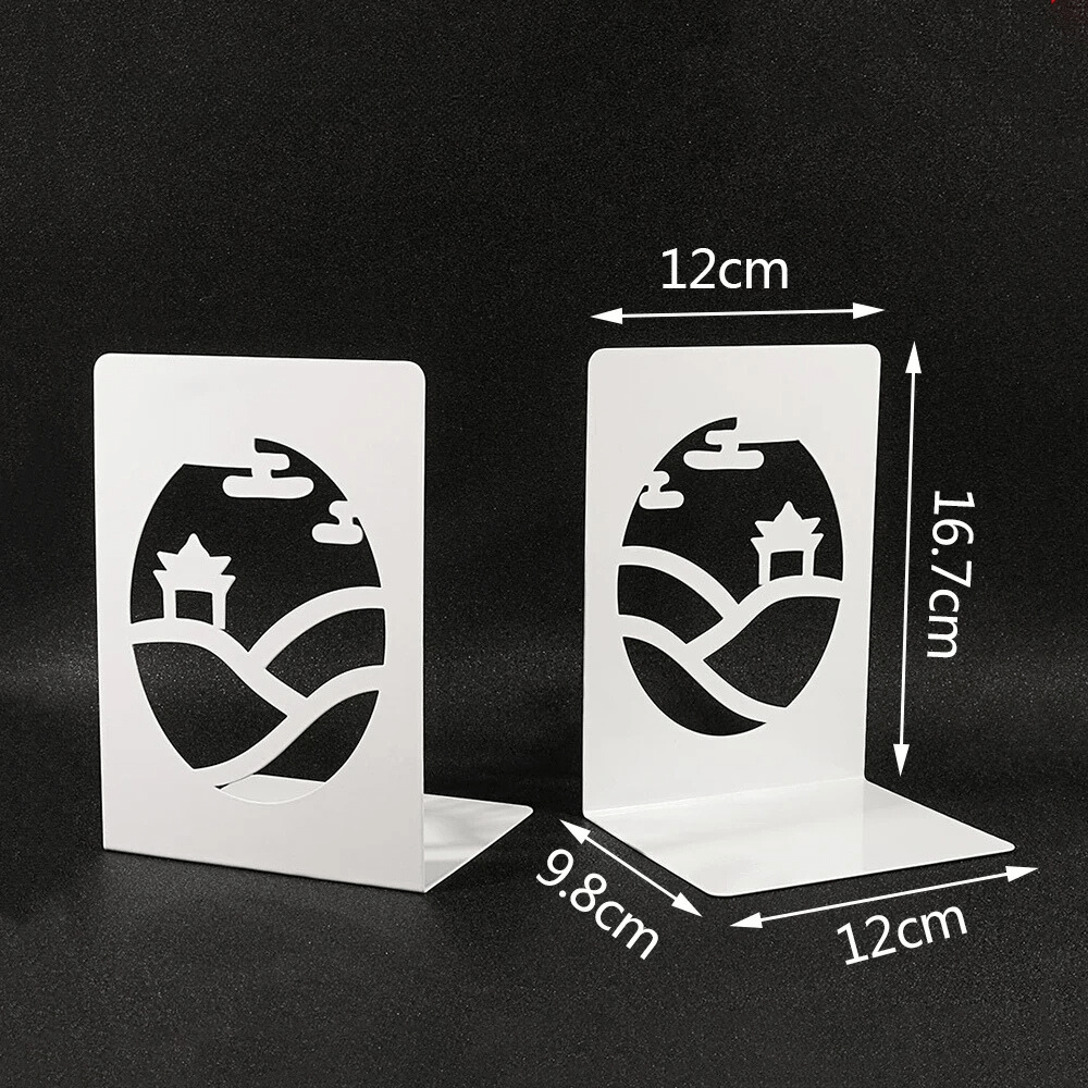 Paradis du lecteur - Serre-livre en métal | Paysage chinois