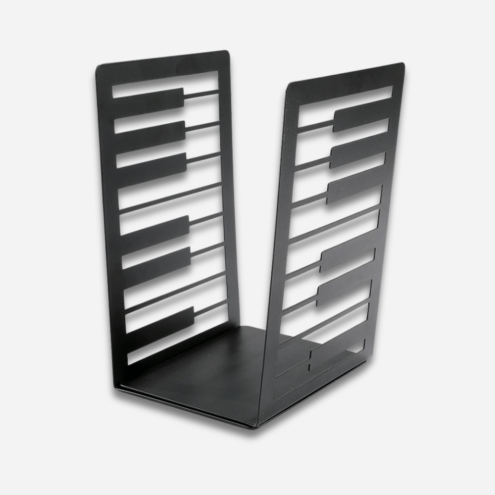 Paradis du lecteur - Serre-livre en métal | Piano Noir