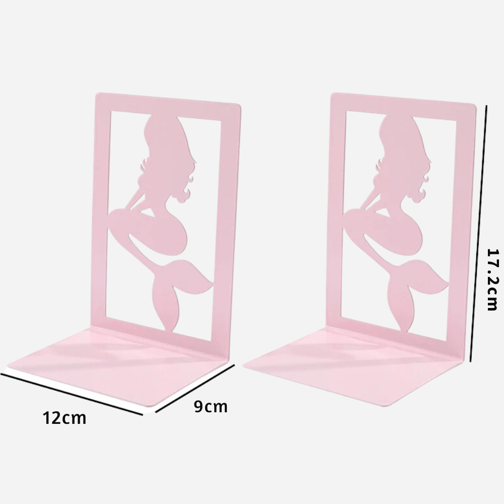 Paradis du lecteur - Serre-livre en métal | Sirènes roses Rose