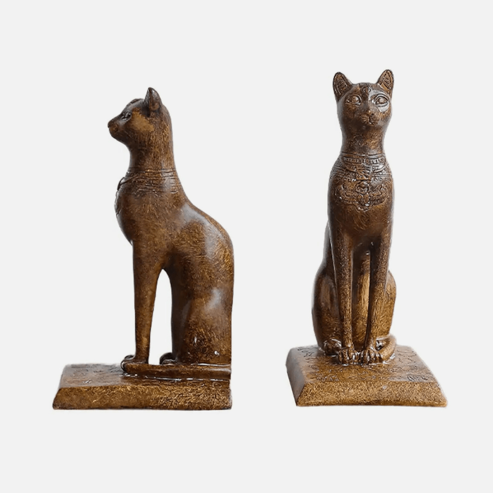 Paradis du lecteur - Serre livre en résine | Chat égyptien Chat égyptien