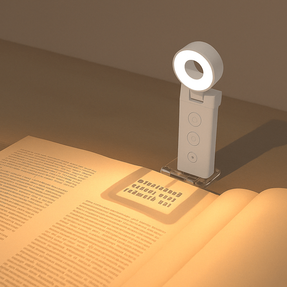PDL ® - Lampe de lecture à pince rechargeable design Blanc