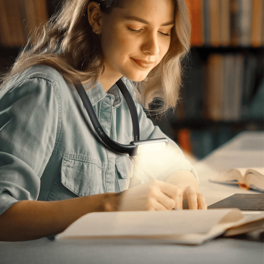 PDL® - Lampe de lecture de lit LED flexible avec 3 couleurs Noir