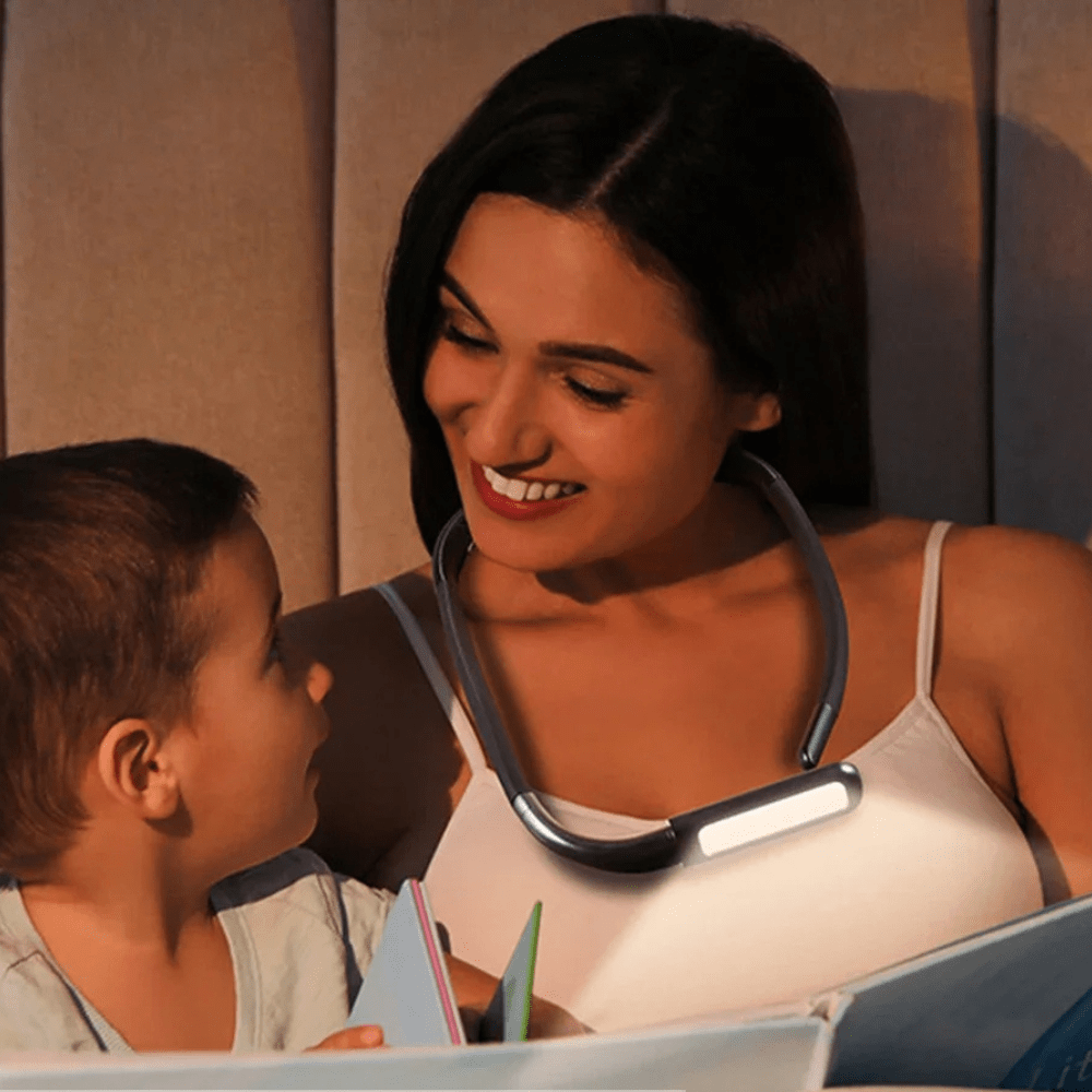 PDL® - Lampe de lecture de lit LED flexible avec 3 couleurs Noir