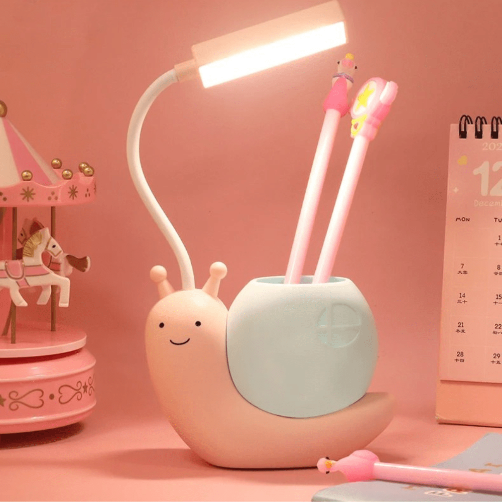 PDL® - Lampe de lecture enfant escargot mignon LED USB Rose