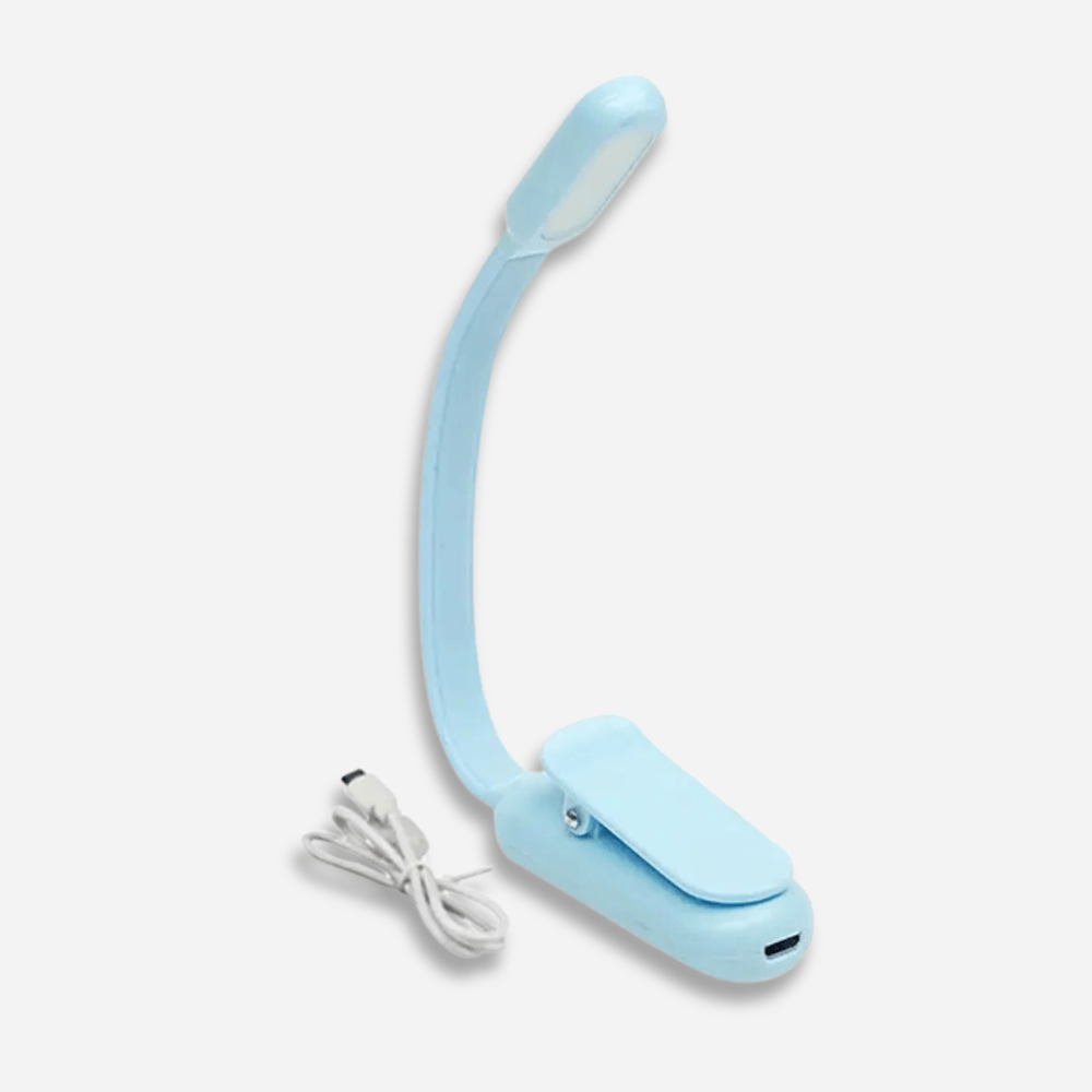 PDL® - Lampe de lecture LED compacte et rechargeable pour voyage Bleu