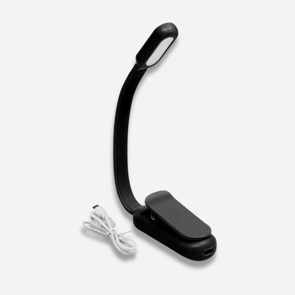 PDL® - Lampe de lecture LED compacte et rechargeable pour voyage Noir