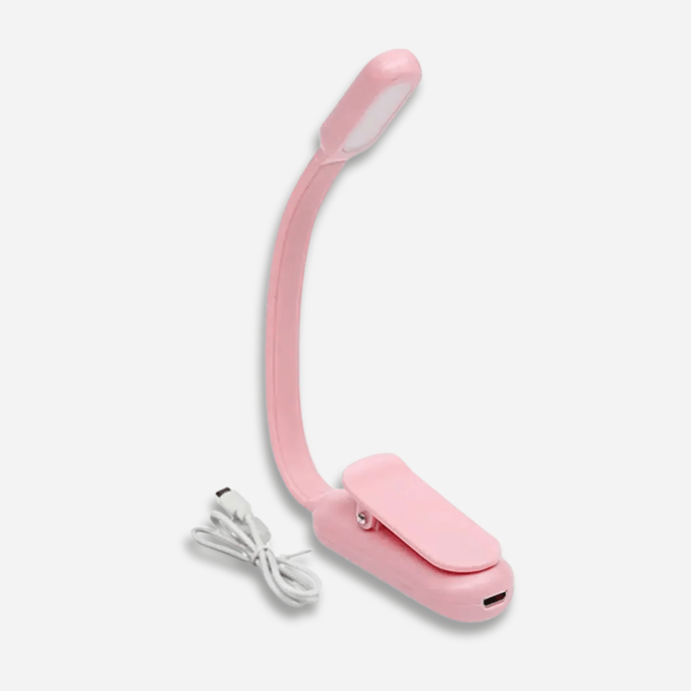 PDL® - Lampe de lecture LED compacte et rechargeable pour voyage Rose