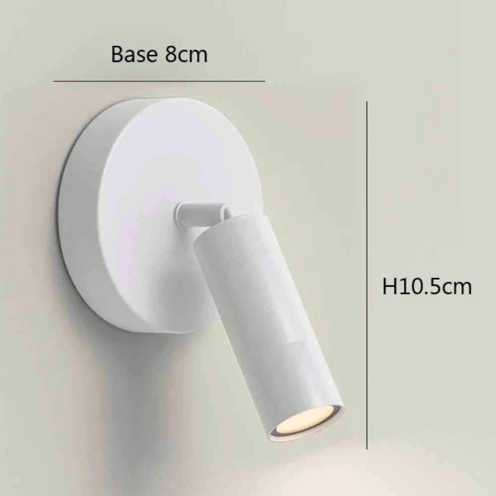 PDL® - Lampe de lecture murale LED rotative pour tête de lit Blanc