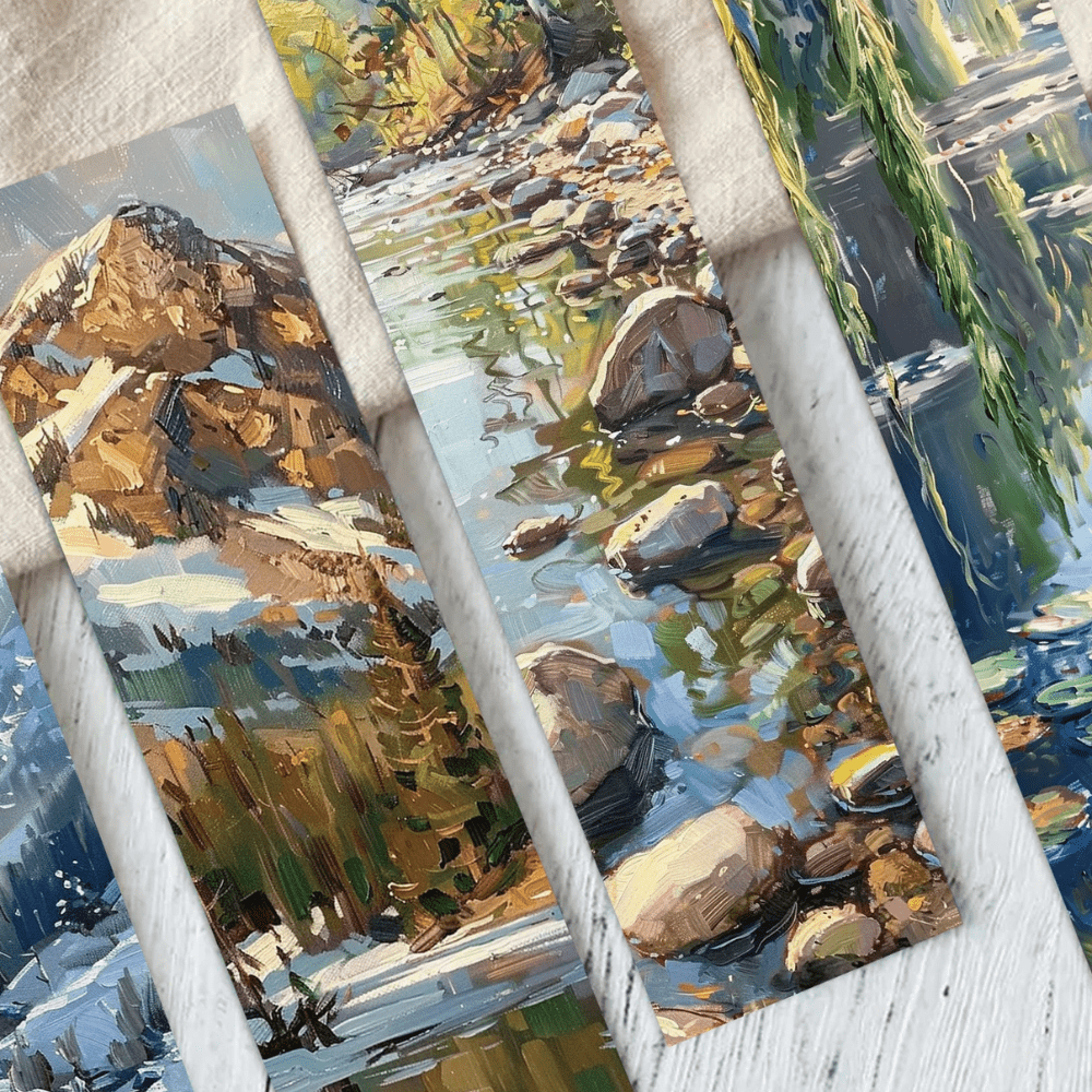 PDL ® - Marque-pages en papier | Paysages uniques 30 marque-pages