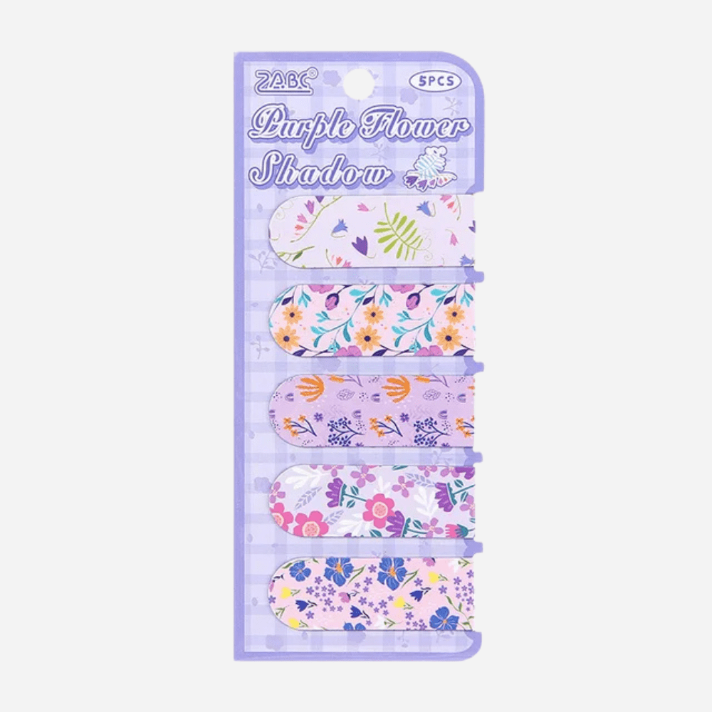 PDL ® - Marque-pages magnétiques | Motif floral Kawaii 2 (5 marque-pages)
