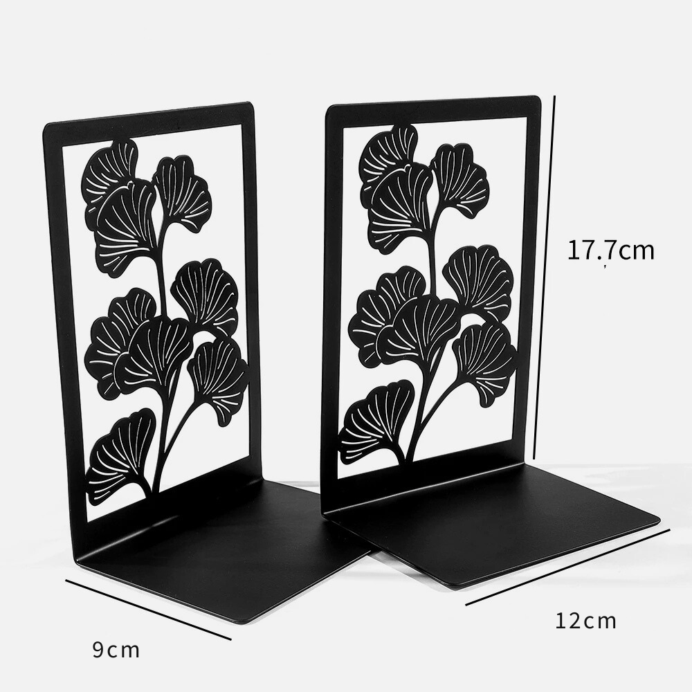 PDL ® -  Serre-livre en métal | Feuilles de ginkgo