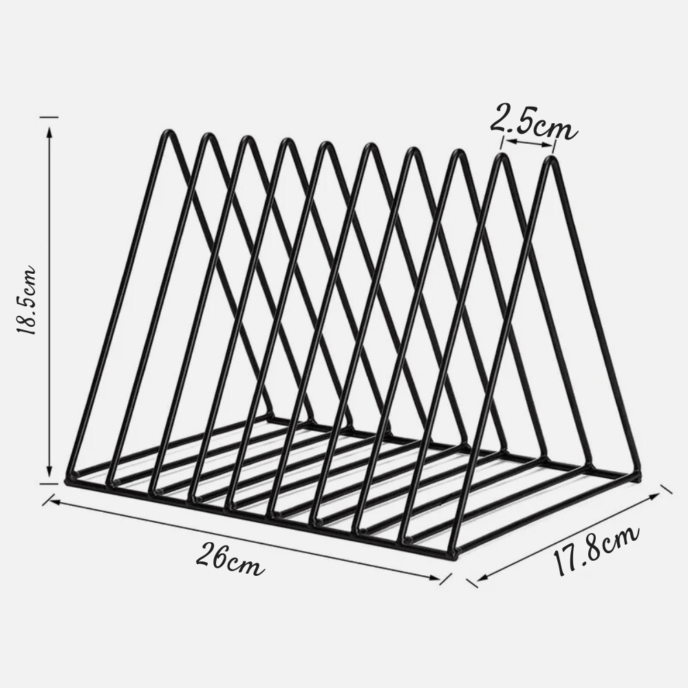 PDL ® - Serre-livre extensible en métal | Triangles Noir