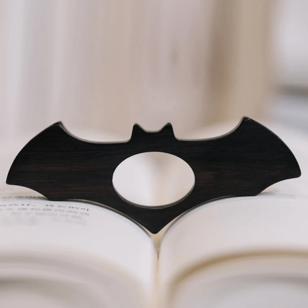 Bague de lecture en bois | Chauve-souris | Paradis du lecteur Chauve-souris