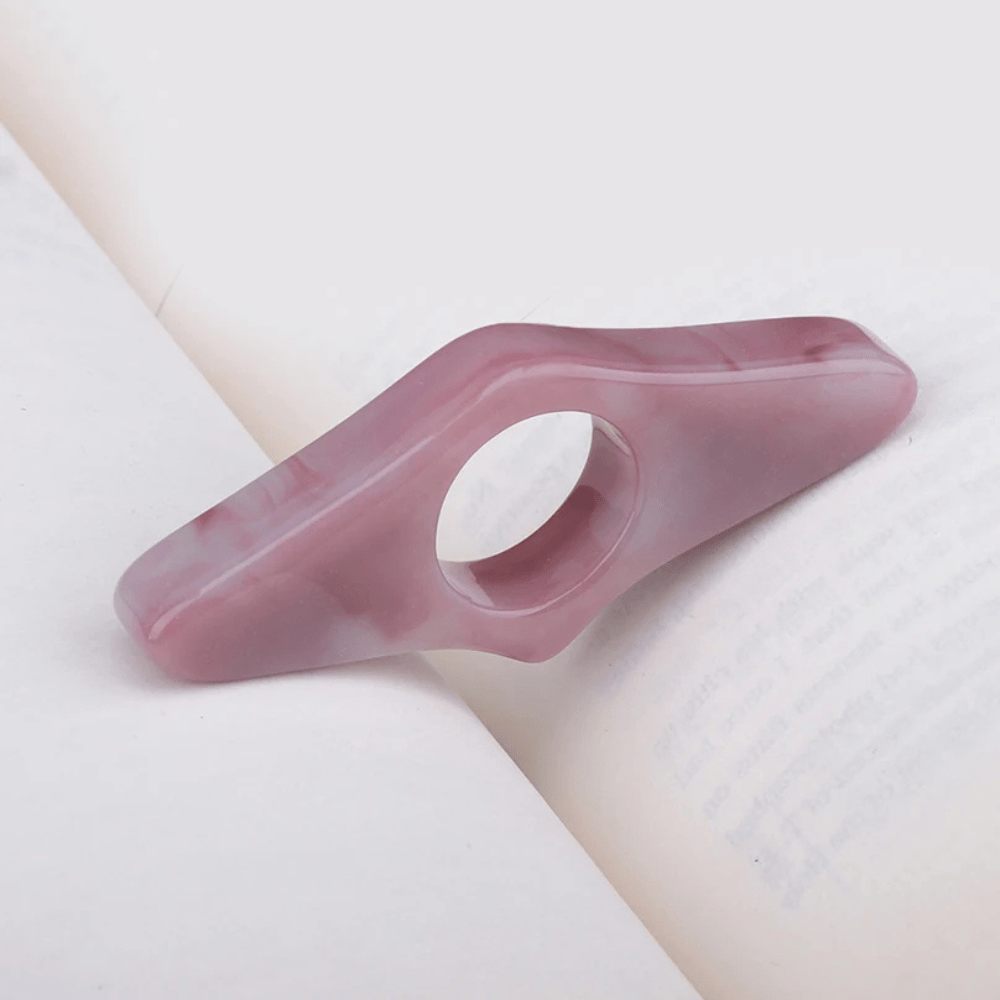 Bague de lecture en plastique | Paradis du lecteur Saumon