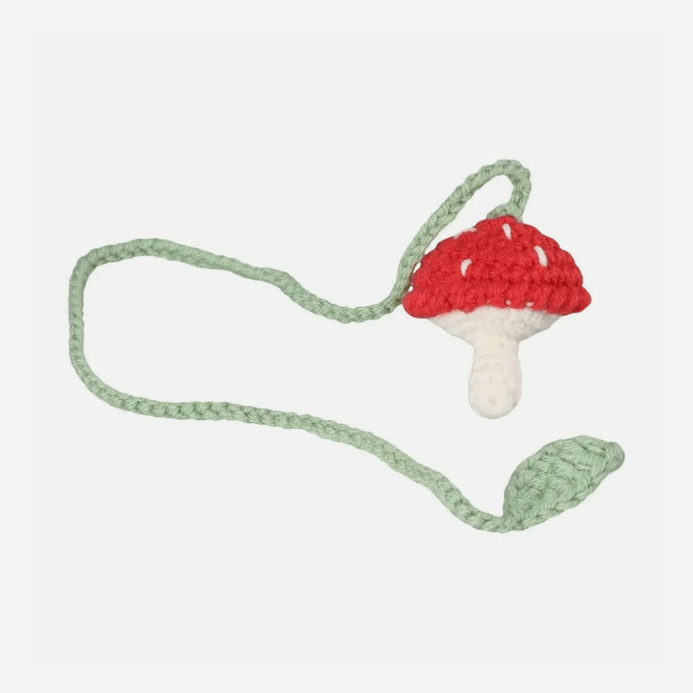 Marque-page au crochet | Champignon | Paradis du lecteur  Champignon